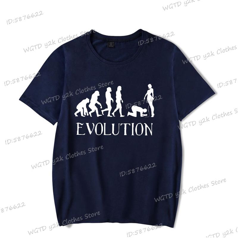 Funny BDSM Evolution T-Shirts for Men Women Harajuku BDSM Evolution Trend Streetwear Round Neck Short Sleeve Unisex T Shirt