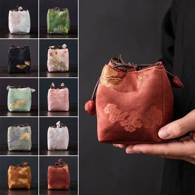 Multifunctionele Brokaat Theeservies Opbergtas Verdikte Geborduurde Theepot Opbergtas Waterkoker Opbergtas Cadeau