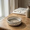Premium 8-Inch German Silver Finish Pichwai Serving Tray – Intricate Filigree Rim