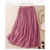 Elastic Waist Wide Leg Loose Double Layer Skirt