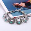 Bohemian Style Necklace Alloy Geometric Artificial Turquoise Jewelry For Casual And Gift Use