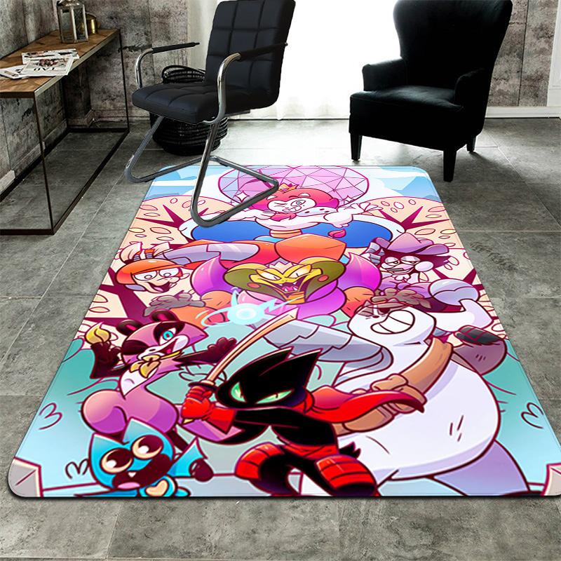 Cartoon character theme Rug Floor Mat for Living Room or Bedroom Soft and Comfortable Carpet a Gift for Birthday and Holiday.