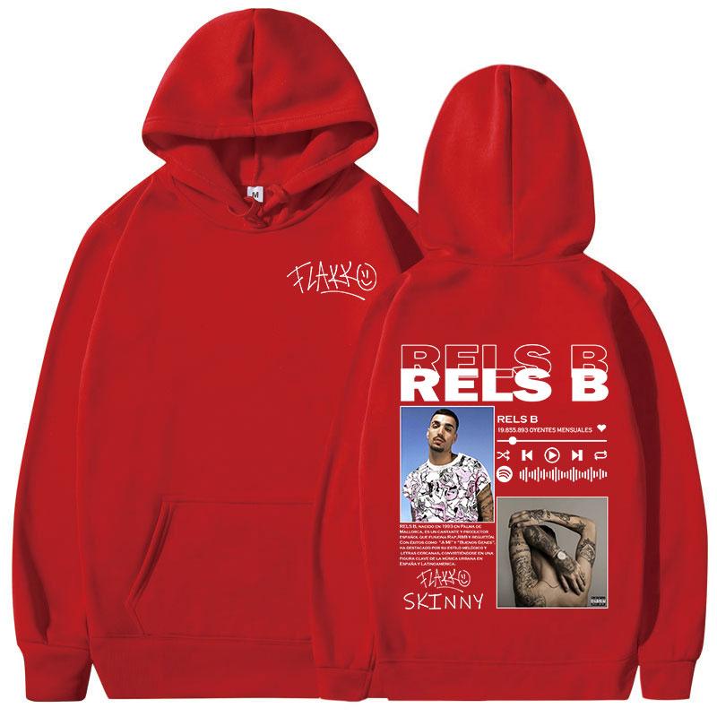 Rels B Skinny Flakk Graphic Print Merch Hoodies Men Women Clothing Fashion Hip Hop Sweatshirts Oversized Long Sleeve Hoody Tops