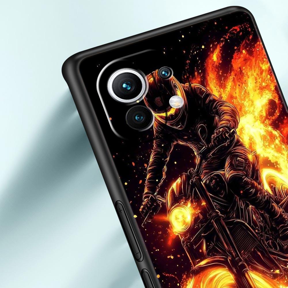 Motorcycle Phone Case Cover for Xiaomi Mi 17 15 14 13 12 11 Ultra 15T 14T 13T 12T 11T Pro Lite 5G Soft TPU Shell Fundas Capa Bag