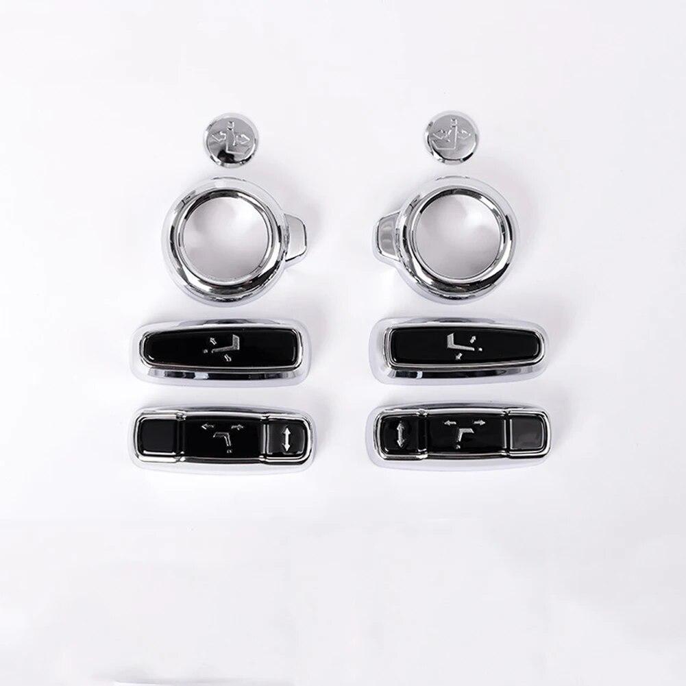 Copertura Decorativa Pulsante Regolazione Sedile Auto per Land Rover Discovery 5 L462 Discovery Sport Range Rover Vogue L405 Sport Evoque 16-17