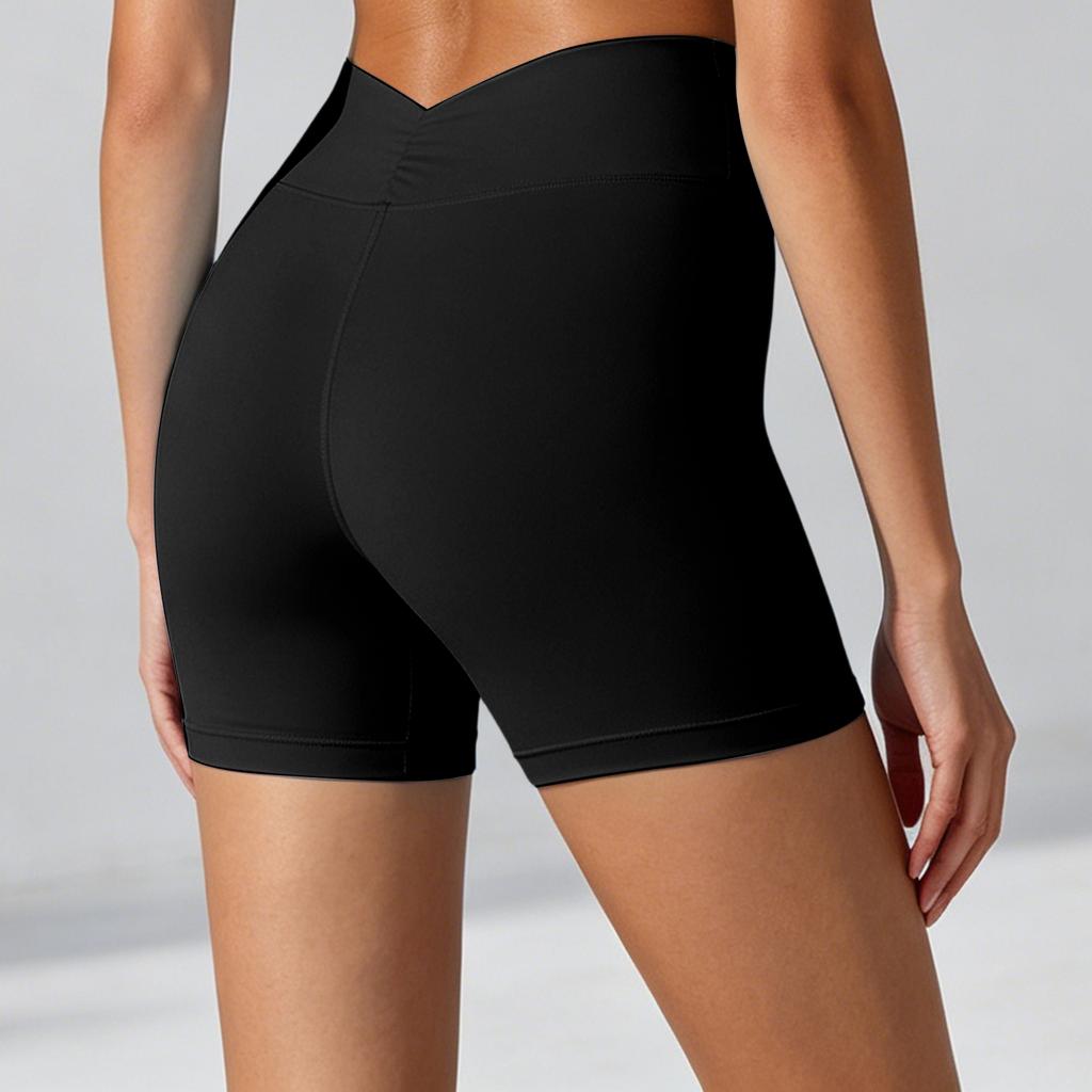 High Waist Compression Yoga Shorts for Women Tummy Control Butt Lift Quick Dry Stretchy Running Fitness Biker Leggings