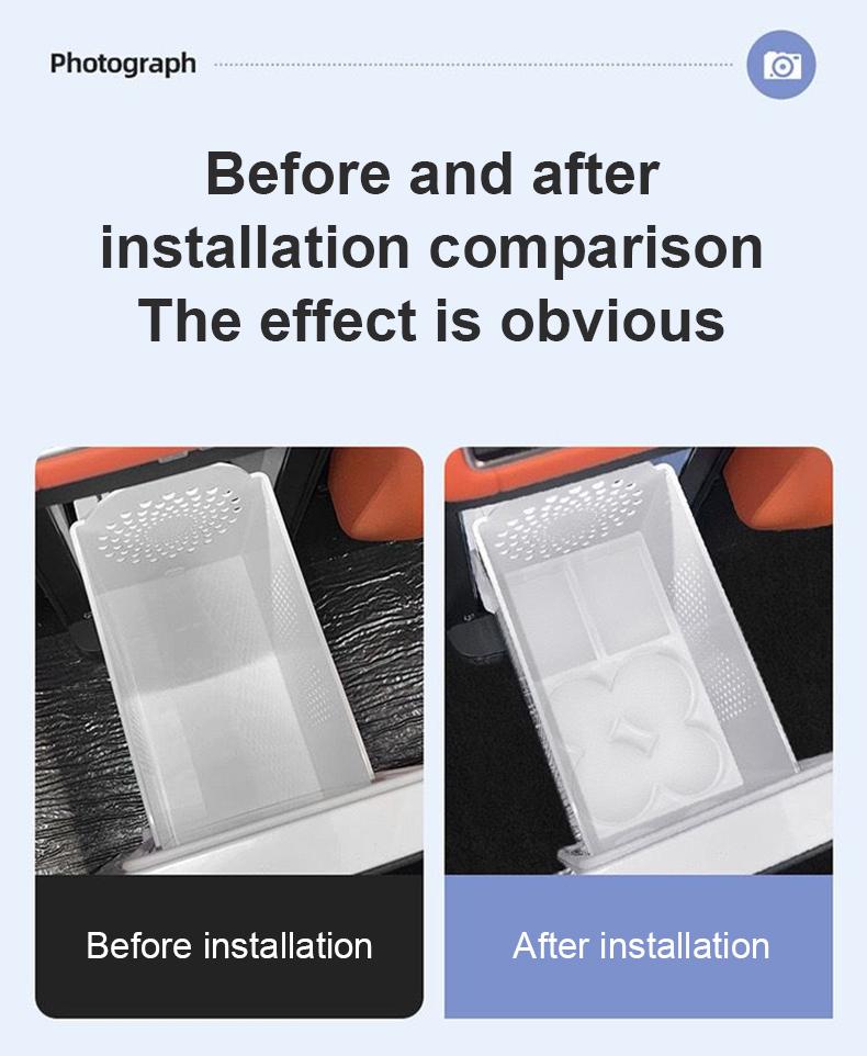 Car Storage Pad For Xpeng X9 Accessories 2023 2024 2025 H93 Refrigerator Tray Silicone Mat Storage Box Pad Restyling Interior