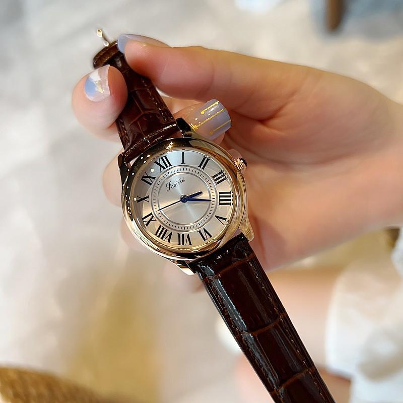 Leather Strap Watch Women S Watch Fashion Watch Femininity Women S Personality Style Women S Watch Niche