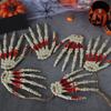 Halloween Skeleton Hands Realistic Life Size Severed Human Hand Bone Plastic Skeleton Hands Halloween Decorations Props
