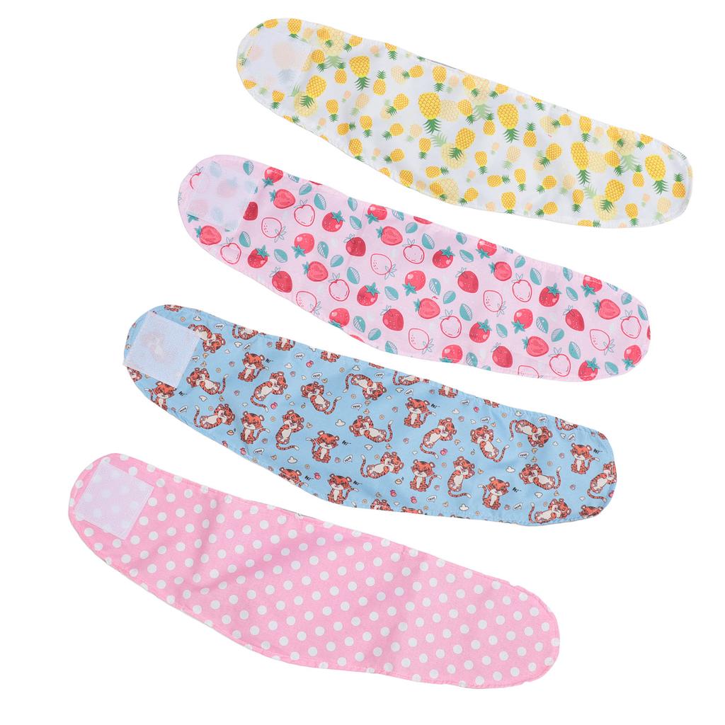 4pcs Washable Dog Diapers Male Reusable Soft Belly Bands for Dogs Puppy Nappies Wrap for Post Surgery Wound Care Daily