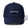 Pc I Dont Care Embroidery Baseball Cap for AdultsMinimalist Retro Style Casual Soft Adjustable Dad HatPerfect As Gift