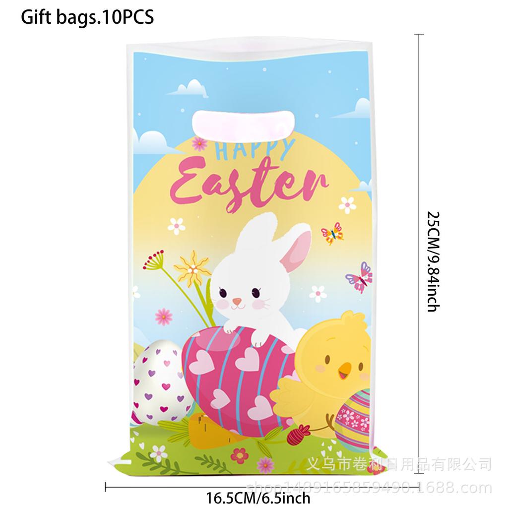 Easter Bunny Theme Party Supplies Easter Decoration Easter Party Banners Disposable Cutlery Arrangement