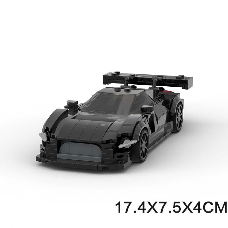 M Eight-Grid Car Mclaren 720Sgt3 Compatible With Building Block Puzzle Assembly Small Particle Car Model