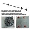 2/3/4 Set Transmission Coolers Mounting Tie Strap Plastic Automotive Radiator Fan Mount Zip Ties Clips Easy Installation