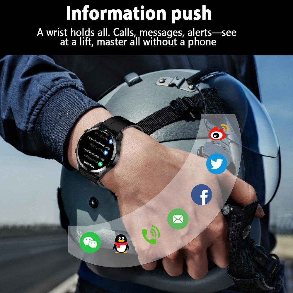 New Bluetooth Call Smart Watch Men Heart Rate Health Monitoring Voice Assistant Waterproof Fitness Tracker Sports Smartwatch
