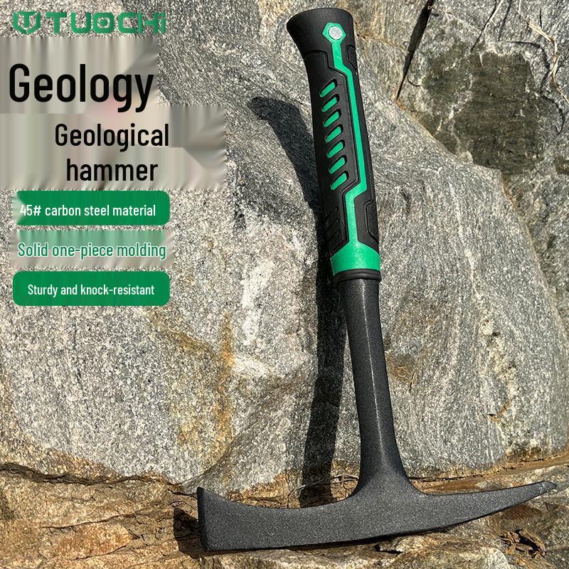 Multi-Function Geological Exploration & Mountaineering Hammer - Pointed & Flat Head