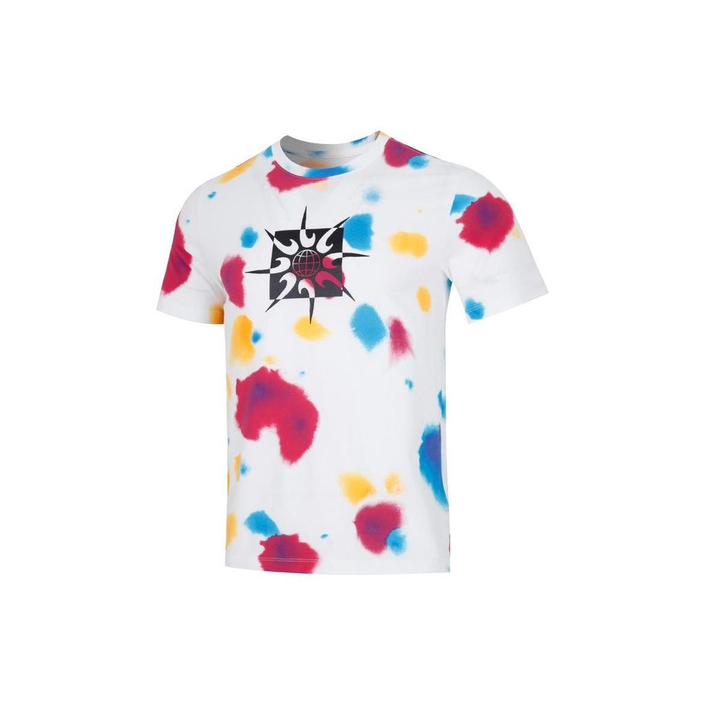 Nike T Shirts Men's White Crew Neck Moderate Straight Fit DQ1068-100