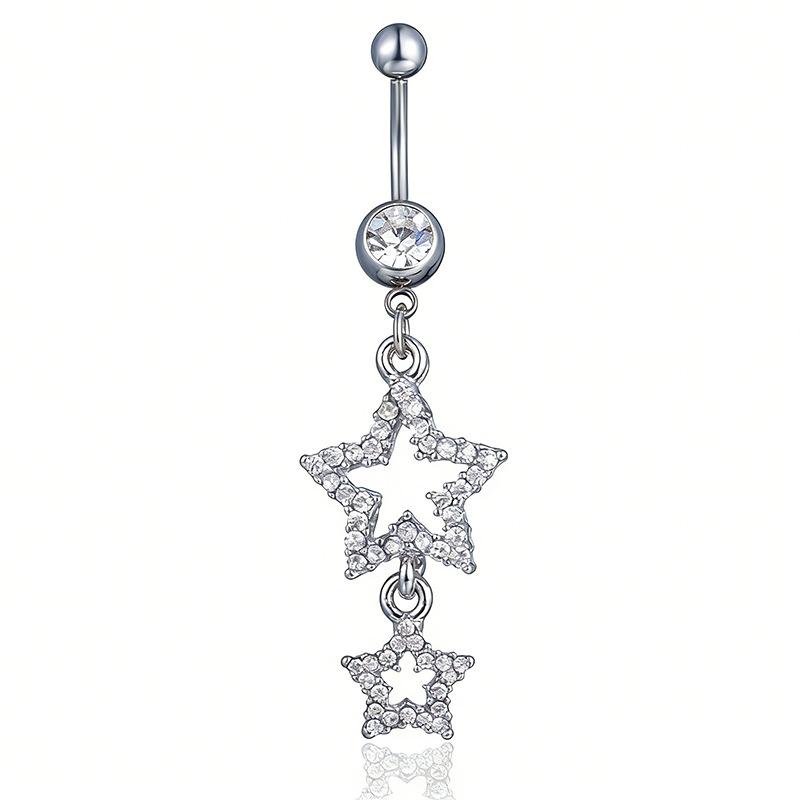 Schmetterling Kristall Hänge Bauchnabelring Edelstahl Bauchnabelpiercing Schmuck Für Frauen Sommer Strand