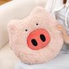 Funny Big Nose Pig Plush Toys Round Pig With Detachable Nose Pillow Cartoon Pink Gray Piggy Doll Birthday Gifts Room Decoration