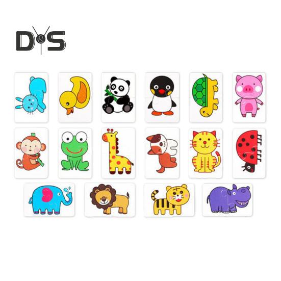 

32 шт./набор детских пазлов, игрушки, животные, транспорт, фрукты, овощи, продукты, обучающая бумажная головоломка, игра-головоломка для детей 1-6 лет, для мальчиков и девочек, подарок A