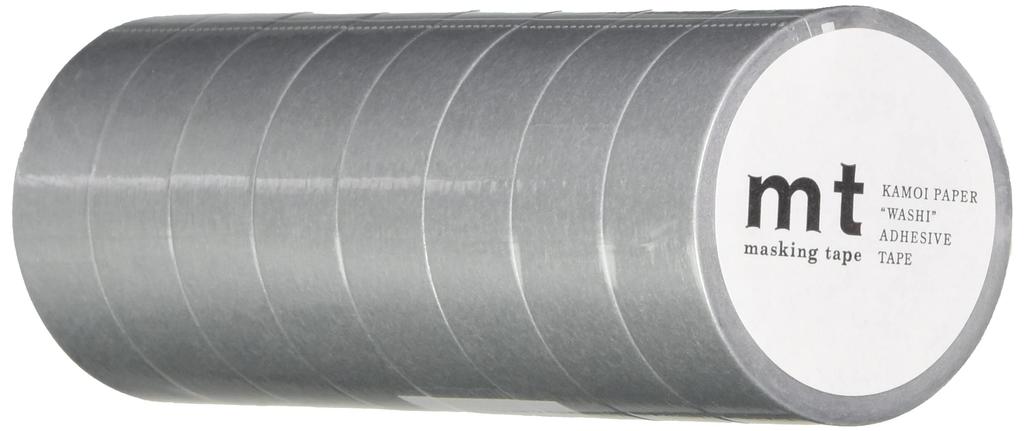 Kamoi Kakoshi Mt Masking 8 15mm Wide X MT08P206R Tape, Pack, 7m, 206, Silver,