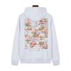 Cross-border outside autumn and winter new Los Angeles street niche Purple letter overlapping printing heavy men's and women's sweaters
