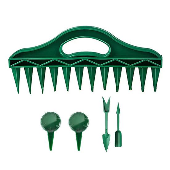 Professioneller Gartenspaten Multifunktionales Pflanzwerkzeug mit Samenabstand Tiefenmessfunktion Bodenspaten Gartensämaschine Werkzeug