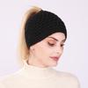 Mode Herbst Winter Damen Warmes Stirnband Gestrickte Elastische Haarbänder Kopfwickel Haaraccessoires für Dame Turban