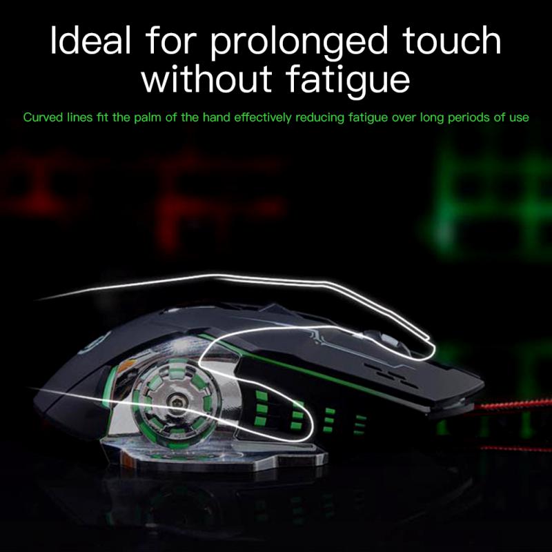 RYRA Profession Wireless/Wired Gaming Mouse 6 Buttons 3600 DPI Computer Mechanical E-Sports Backlight 2.4g USB Mouse For
