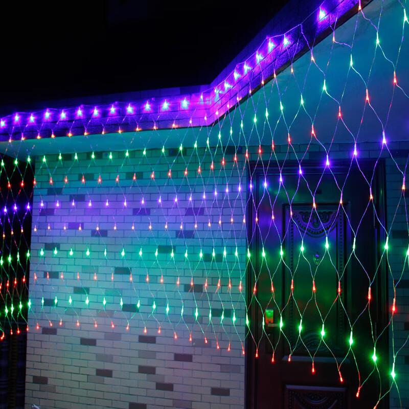 Chunsen Solar Powered LED Net String Lights Rectifier Plug