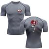 Training and Exercise T-shirt Anime Baki Hanma Men Running T-Shirt Compression Shirt Gym Fitness Short Sleeve Jogging Sportswear