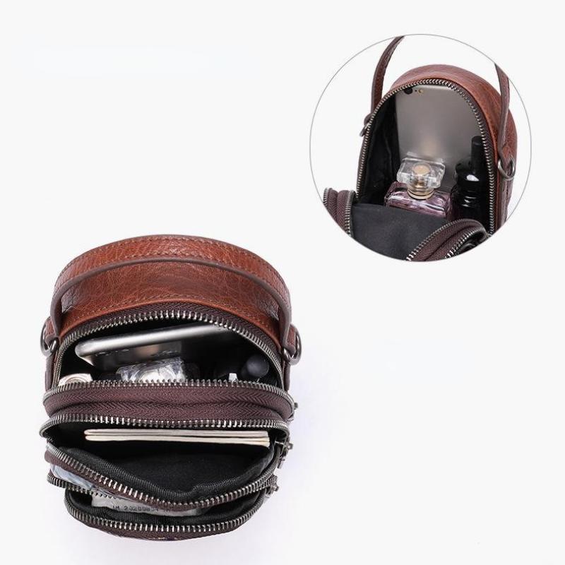 Johnature Vintage Pravá kůže Malé crossbody kabelky pro ženy Náhodné barevné prošívání Všestranné Měkké Hovězí kůže Tašky přes rameno