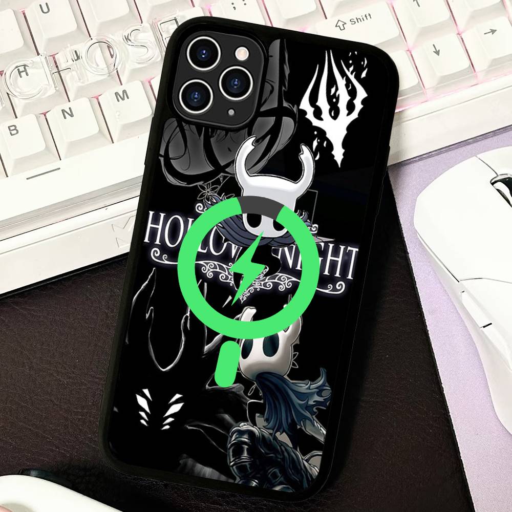 

Game H-Hollow K-Knight Magnetic Wireless Phone Case For IPhone 17 16 15 14 13 12 11 Pro Max Plus Mag Phone Cover iPhone 11 pro