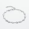 Fashion Stainless Steel Peach Heart Heart-shaped Chain Bracelets for Women Cross Personalized Extension Chain Adjustable Jewelry