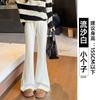 Micro-pull sweatpants women's new spring and autumn drape straight sweatpants small casual black flared pants