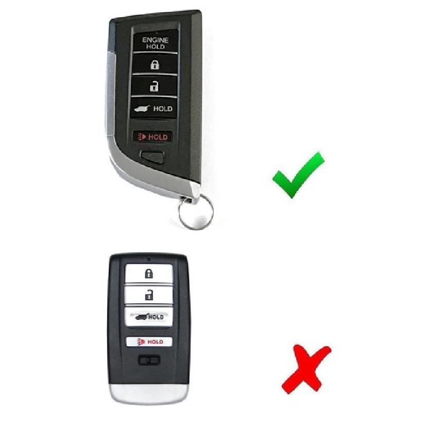Soft Silicone Key Fob Cover For Acura -up MDX TLX RDX RLX ILX Integra 5B-Key