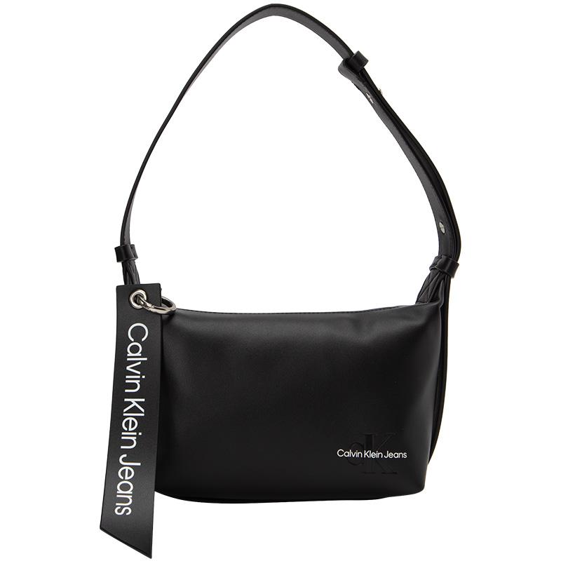 New CK/Calvin Klein Synthetic Leather Handbag, Shoulder Bag Women's Black DH3347-001