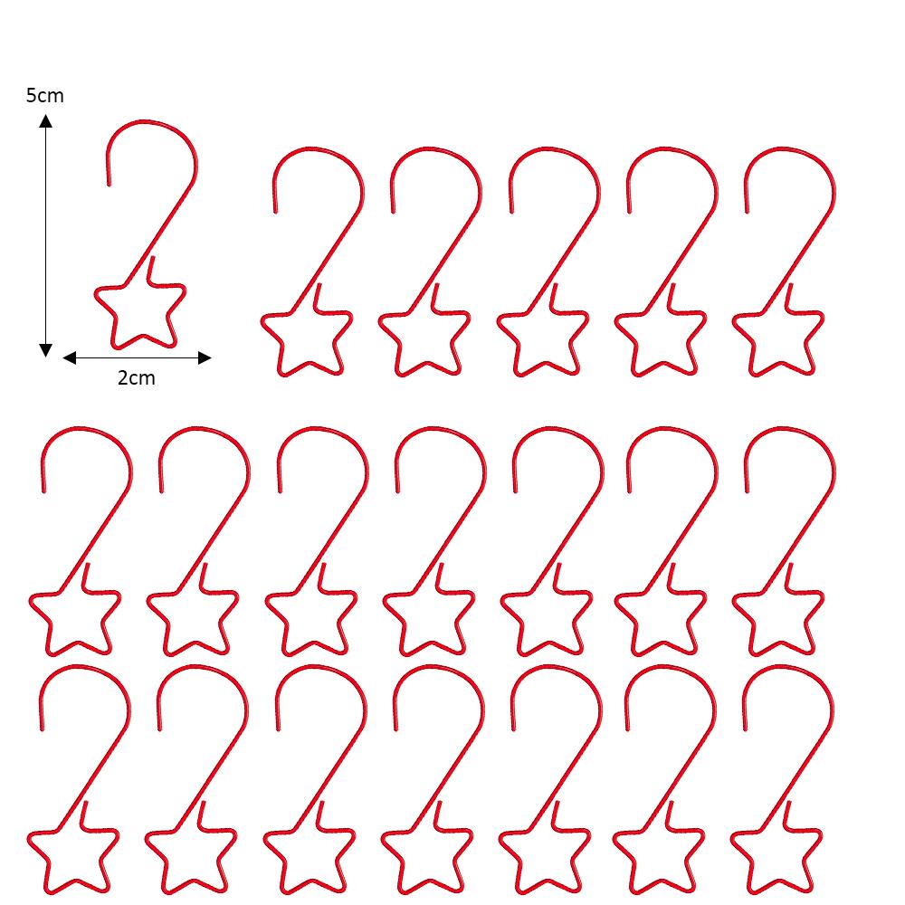 

20/200 шт. крючки для рождественских украшений S-образные металлические рождественские крючки DIY крючок для подвешивания рождественских елочных украшений для домашнего декора вечеринки 20PCS