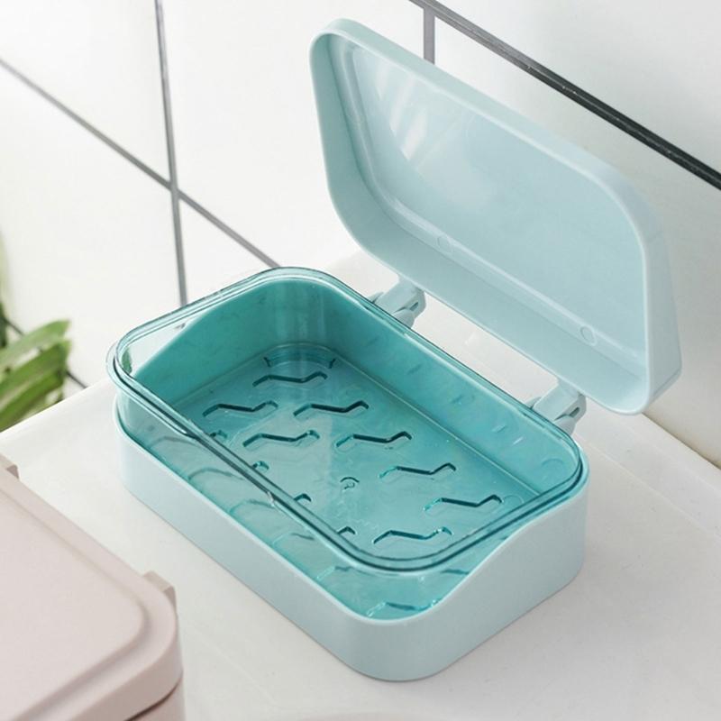 Kompakter, versiegelter Seifenbehälter für Fitnessstudio-Besucher, wasserdichte Kunststoff-Aufbewahrungsbox mit Belüftungslöchern