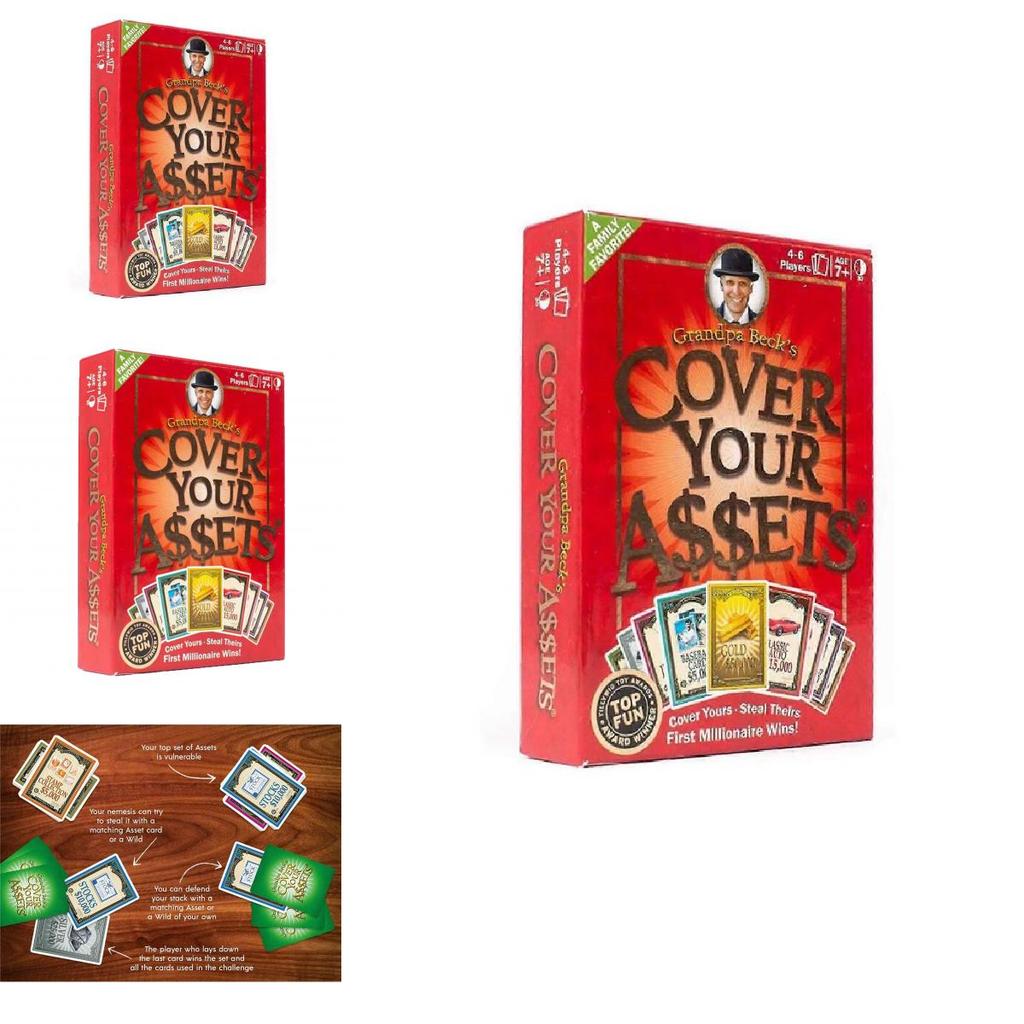 Grandpa Becks Cover Your Assets Family Card Game With Strategy For Home Play And Kids