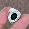 Green Jade Genstone Handmade 925 Sterling Silver Jewelry Ring Size 6 KKG-499