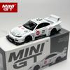 MINIGT 1:64 Nissan LB-ER34 Super Silhouette S15 SILVIA ATHLETE/COLLET MGT Leichtmetall-Automodell 1054 1059