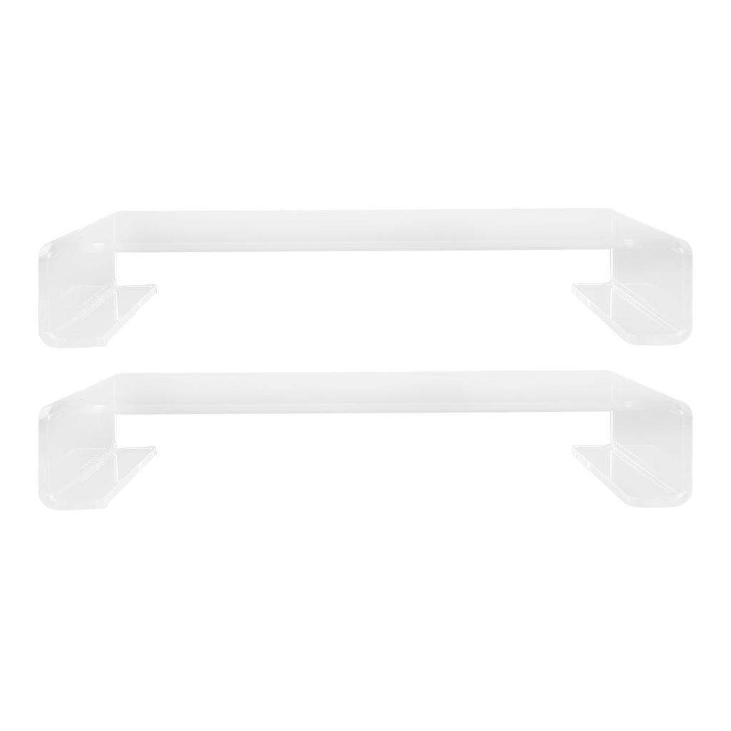 2PCS Acrylic Stand Polished Edges Multi Purpose Acrylic Display Riser for Shower Supplies Vanity