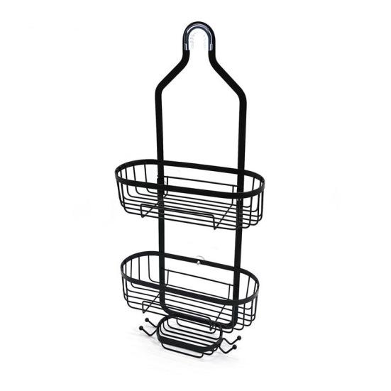 

Yousheng Bathroom Hanging Shower Organizer, Over Head Shower Caddy Shower Storage Rack Basket with Hooks for Sponge Rustproof, Accessories чёрный