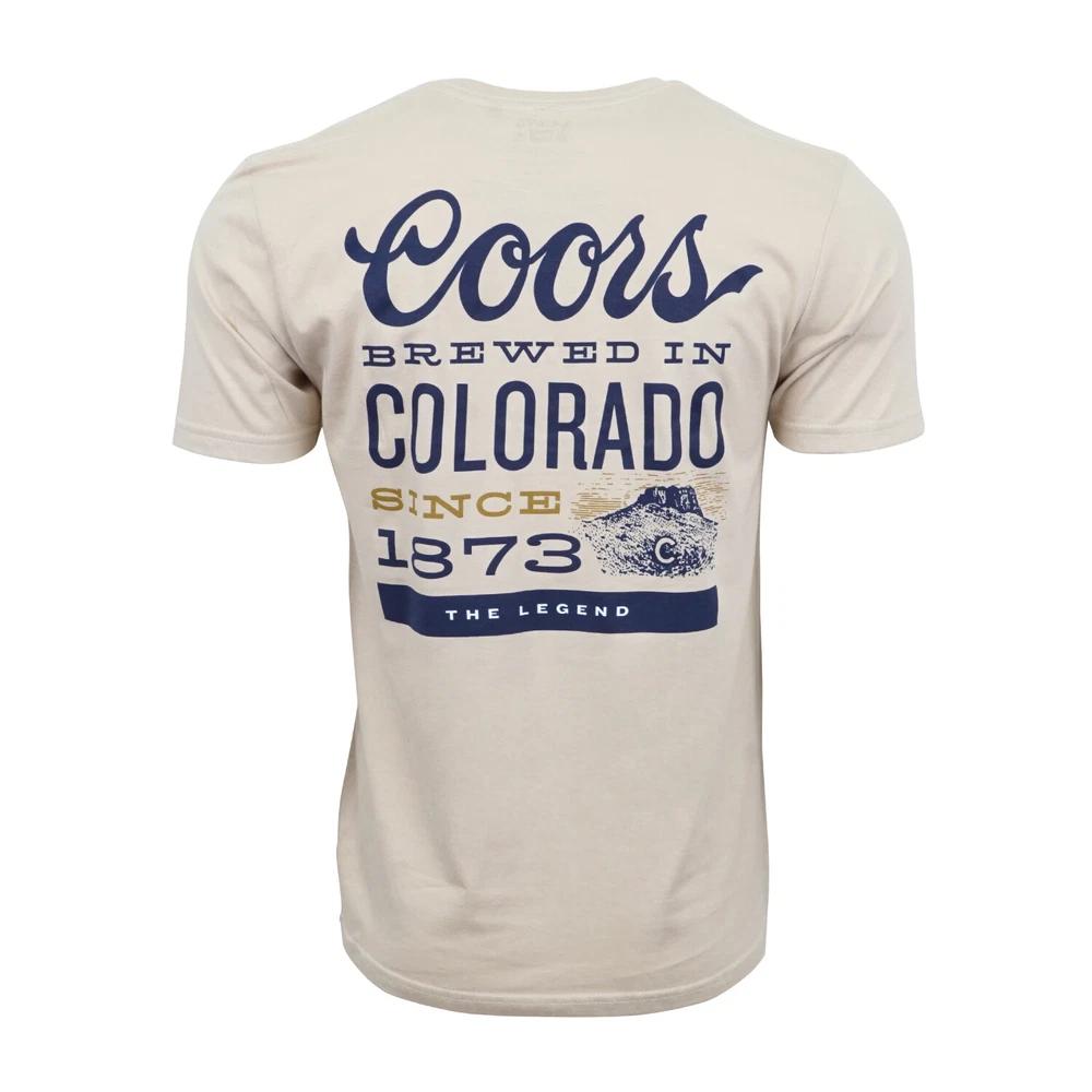 Coors Light Brewed In Colorado T Shirt Official License Tee S