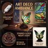 Resin Butterfly Night Light, Decorative Desk Lamp for Bedroom, Nursery, Living Room