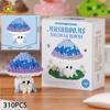 DIY Cute Mushroom Bouquet Micro Building Blocks Model Creative Home Desk Decoration Brick Toy For Kids