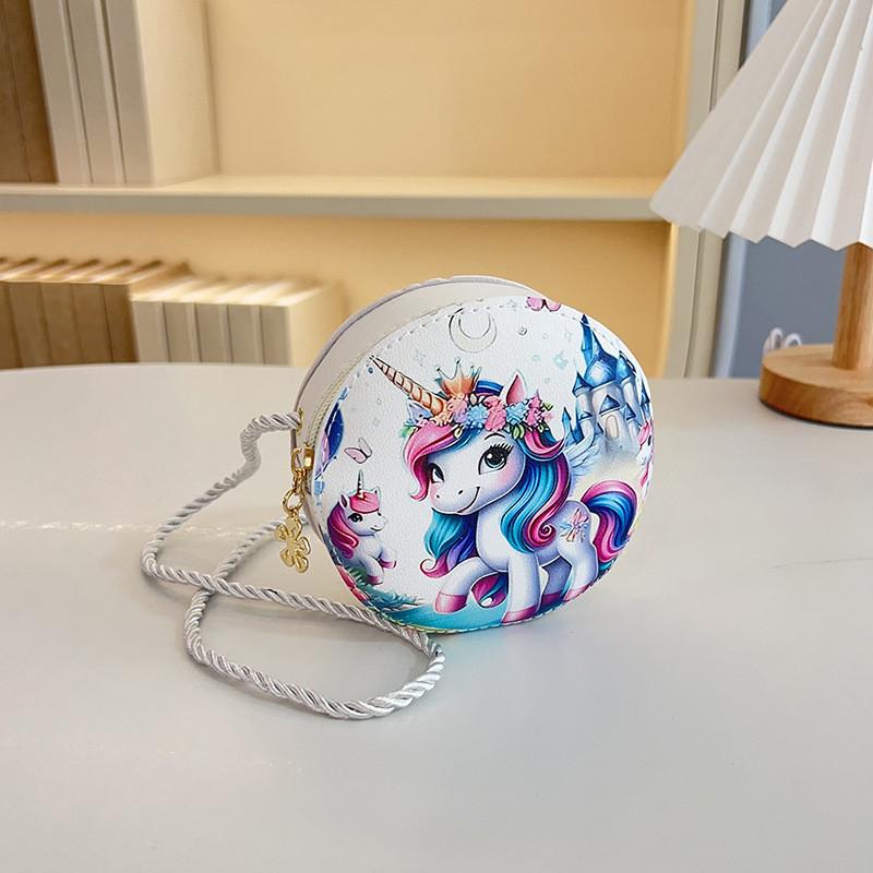 Cute Cartoon Unicorn Crossbody Bag For Kids Lightweight Breathable Durable Design