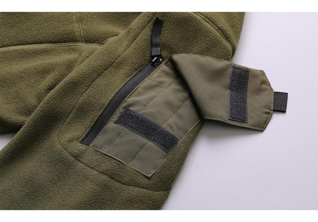 Herren Kapuzen-Outdoor-Taktik-Winddichte Fleecejacke