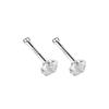 S999 Pure Silver Minimalist Women's Earrings – Small Bean Ear Bone Studs, Anti-Blocking Design for Commuting
